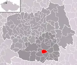 Localização de Kleneč