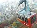 O teleférico de Namsan, que leva até a N Seoul Tower