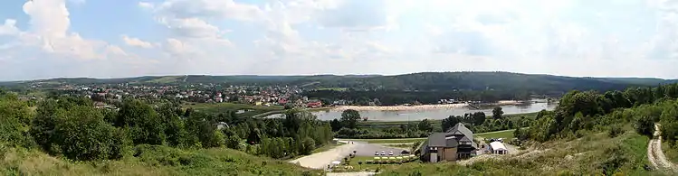 Panorama de Krasnobród − vista da torre de observação