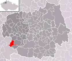 Localização de Křesín