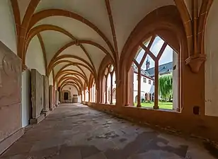 Claustro da antiga abadia cisterciense de Eberbach, Alemanha