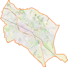 Localização de Krosno na Polónia