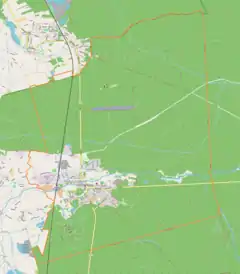 Localização de Kuźnia Raciborska na Polónia