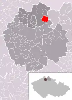 Localização de Kunratice u Cvikova