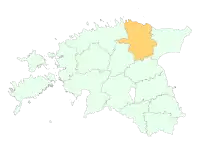 Localização de Região de Viru OcidentalLääne-Virumaa