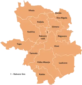 Municípios da região de Lääne-Virumaa