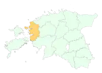 Localização de Região de OcidentalLäänemaa