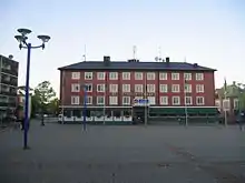 O Hotel da Cidade (’’Stadshotellet’’) no centro da cidade