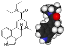 Estrutura química de LSD