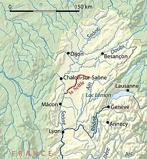 Localização do rio Seille