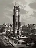 A torre Saint-Jacques por Charles Soulier, cerca de 1867. (MoMA)