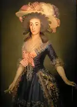 La duquesa de Benavente, óleo sobre tela, cerca de 1785