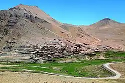 Vista da aldeia de Lachung, parte do chamado setor de Batalik