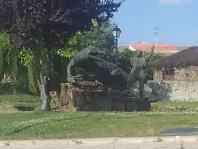 Estátua do Lagarto de Calzadilla, alusiva a uma lenda local