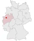 Localização de Recklinghausen na Alemanha