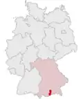 Localização de Bad Tölz-Wolfratshausen na Alemanha