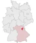 Localização de Bayreuth na Alemanha