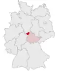 Localização de Eichsfeld na Alemanha