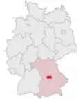 Localização de Eichstätt na Alemanha