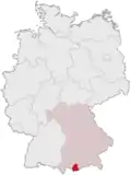 Localização de Garmisch-Partenkirchen na Alemanha