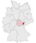 Localização de Greiz na Alemanha