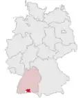 Localização de Constança na Alemanha