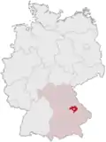 Localização de Ratisbona na Alemanha