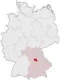 Localização de Roth na Alemanha
