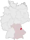 Localização de Schwandorf na Alemanha
