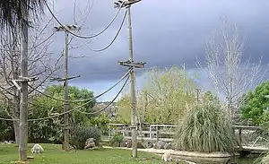 Área dos primatas, no zoo de Lagos