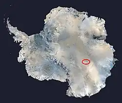 Mapa do Lago Vostok