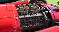 A Jano designed V8 engine in the Lancia-Ferrari D50 Grand Prix car.