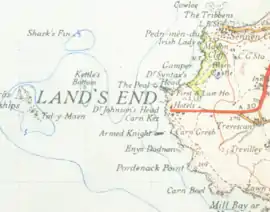 Mapa de Land's End (1946)