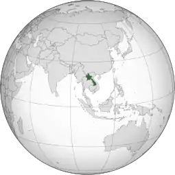 Localização  Laos