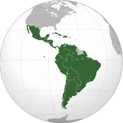 Mapa da América Latina