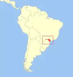 Distribuição geográfica do mico-leão-preto.