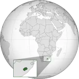 Localização  Lesoto