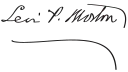 Assinatura de Levi P. Morton
