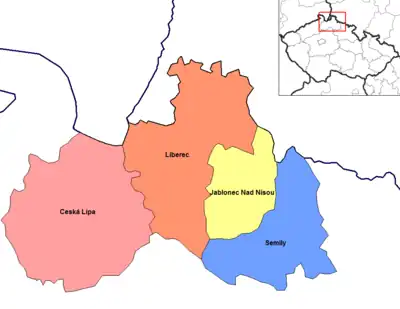 Distritos de Liberec
