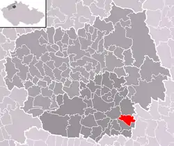 Localização de Libkovice pod Řípem