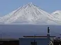 Vulcão Licancabur, visto de San Pedro de Atacama.