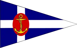 Bandeira triangular (Associação Naval de Lisboa).