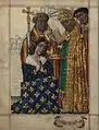 Arcebispo de Reims, sagração do Rei da França (fl 35v)