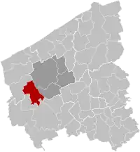 Lo-Reninge na província de Flandres Ocidental