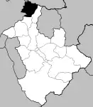 Localização no município de Abrantes