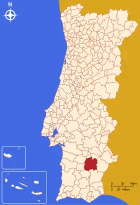 Localização de Beja