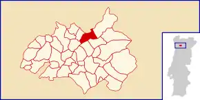 Localização no município de Amarante