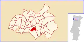 Localização no município de Amarante