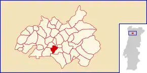 Localização no município de Amarante