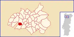 Localização no município de Amarante